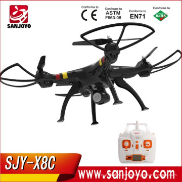 Cuadricóptero RC con cámara 2.4G 4CH Syma X8C VS X5C Luz LED Drone de control remoto profesional SJY- SM-X8C